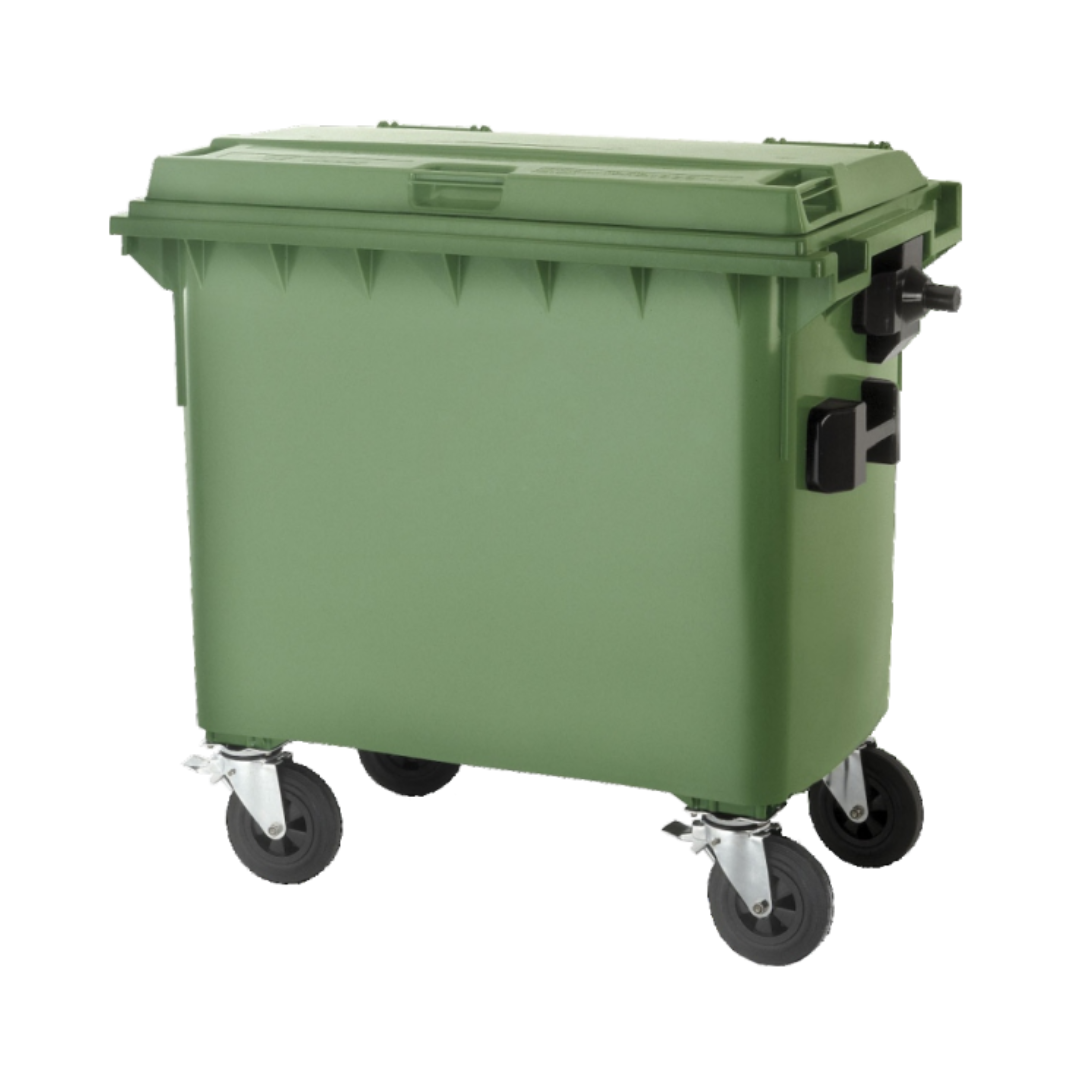 TQ Contenedor 800/1100L - Container verde de basura
